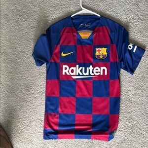 Nike Blue and Red Soccer Jersey